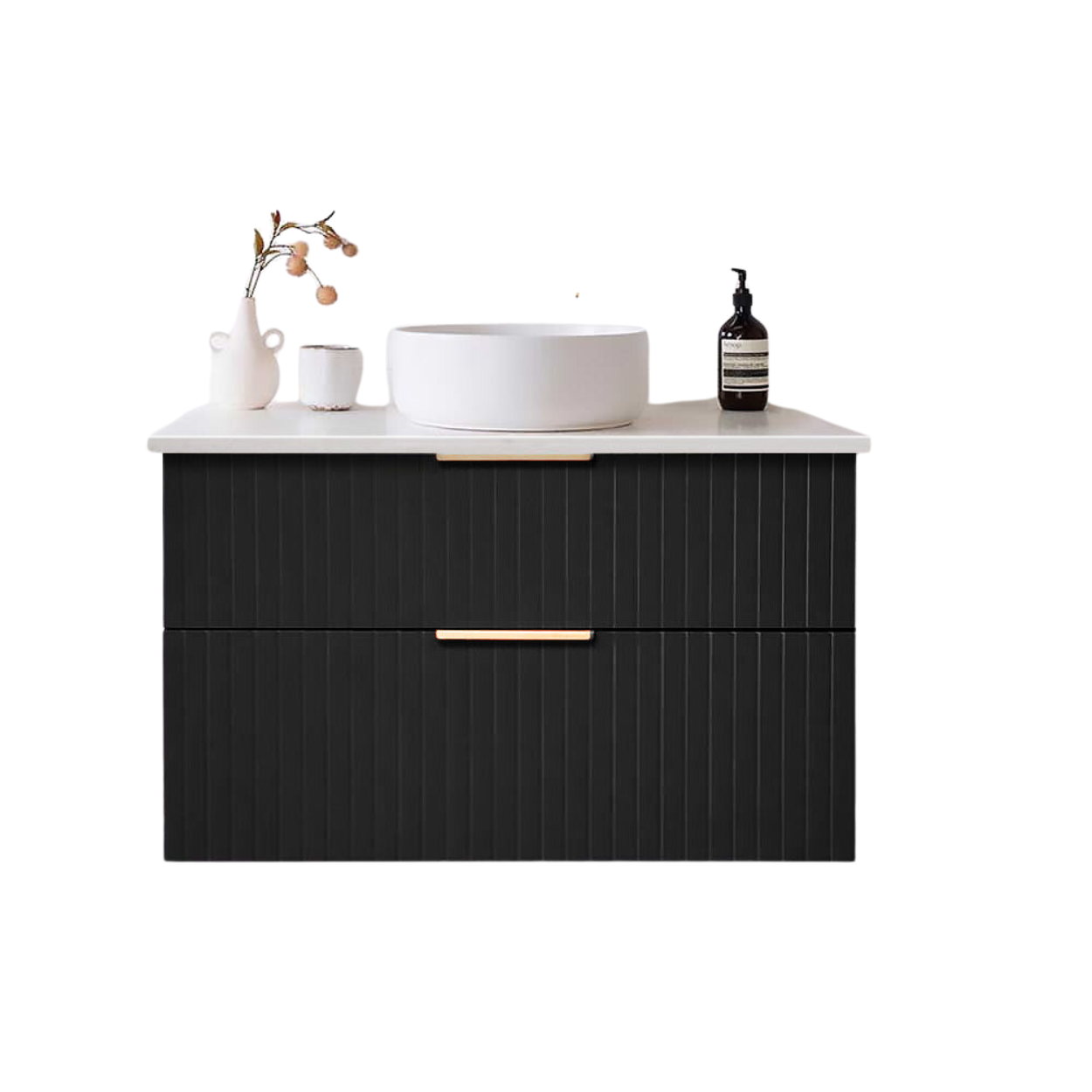 Wall-mounted 24-48 inch Floating Bathroom Vanity F102b
