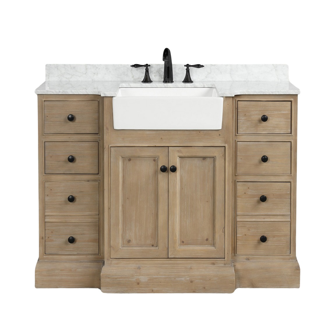 Oak 48-72 inch Bathroom Vanity W3113
